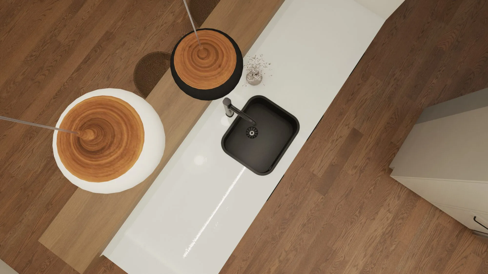 Marble & Walnut Kitchen — view 4